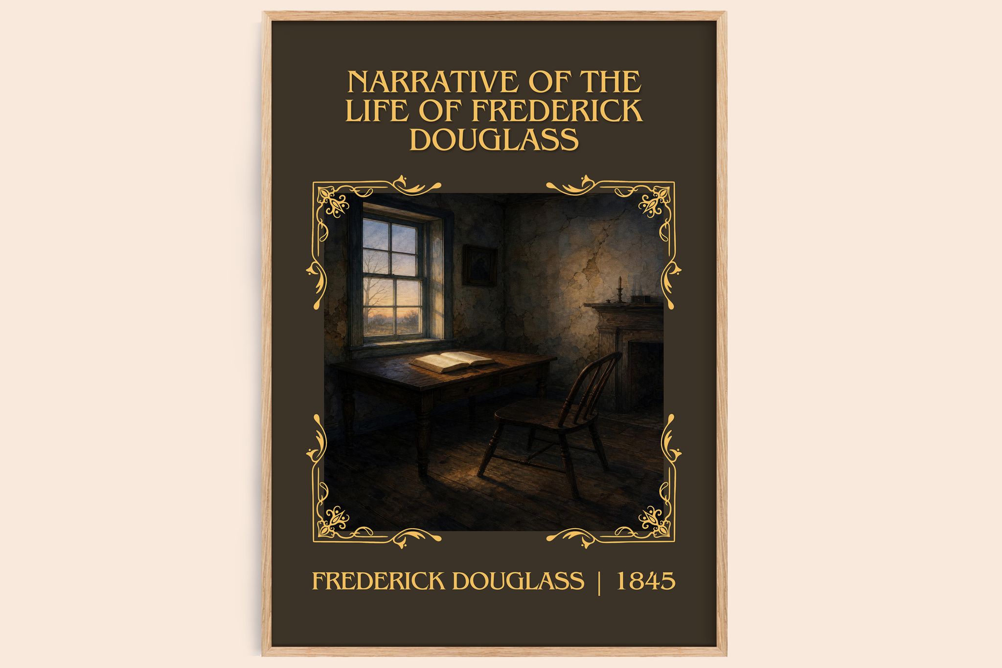 Narrative of the Life of Frederick Douglass Classic Book Art Print by Frederick Douglass