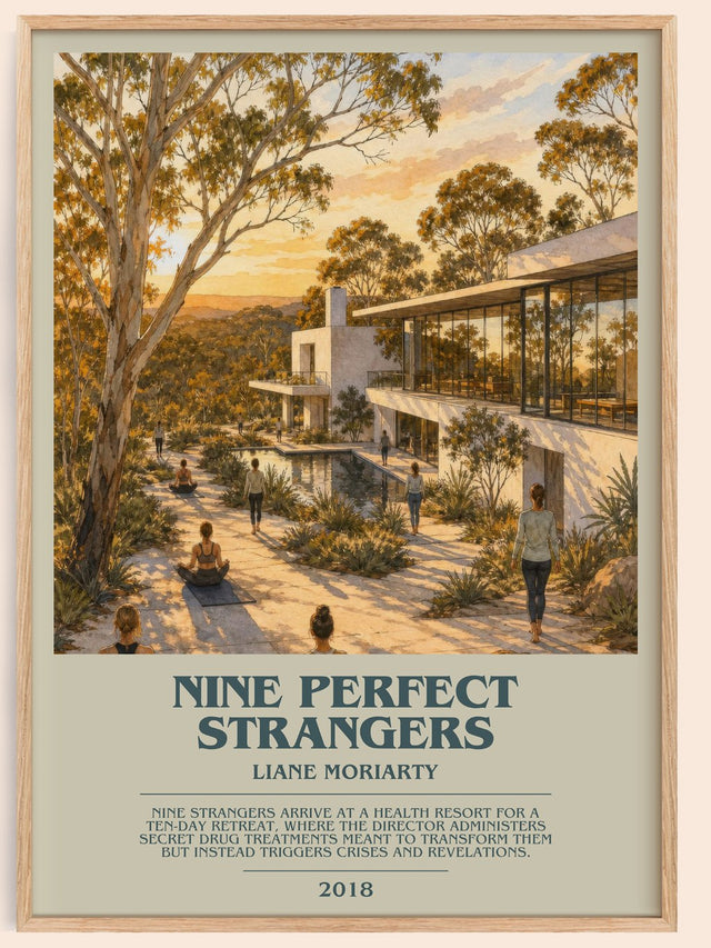 Nine Perfect Strangers Bookish Wall Art by Liane Moriarty