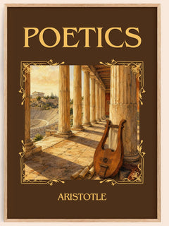 Poetics Classic Book Art Print by Aristotle – book poster