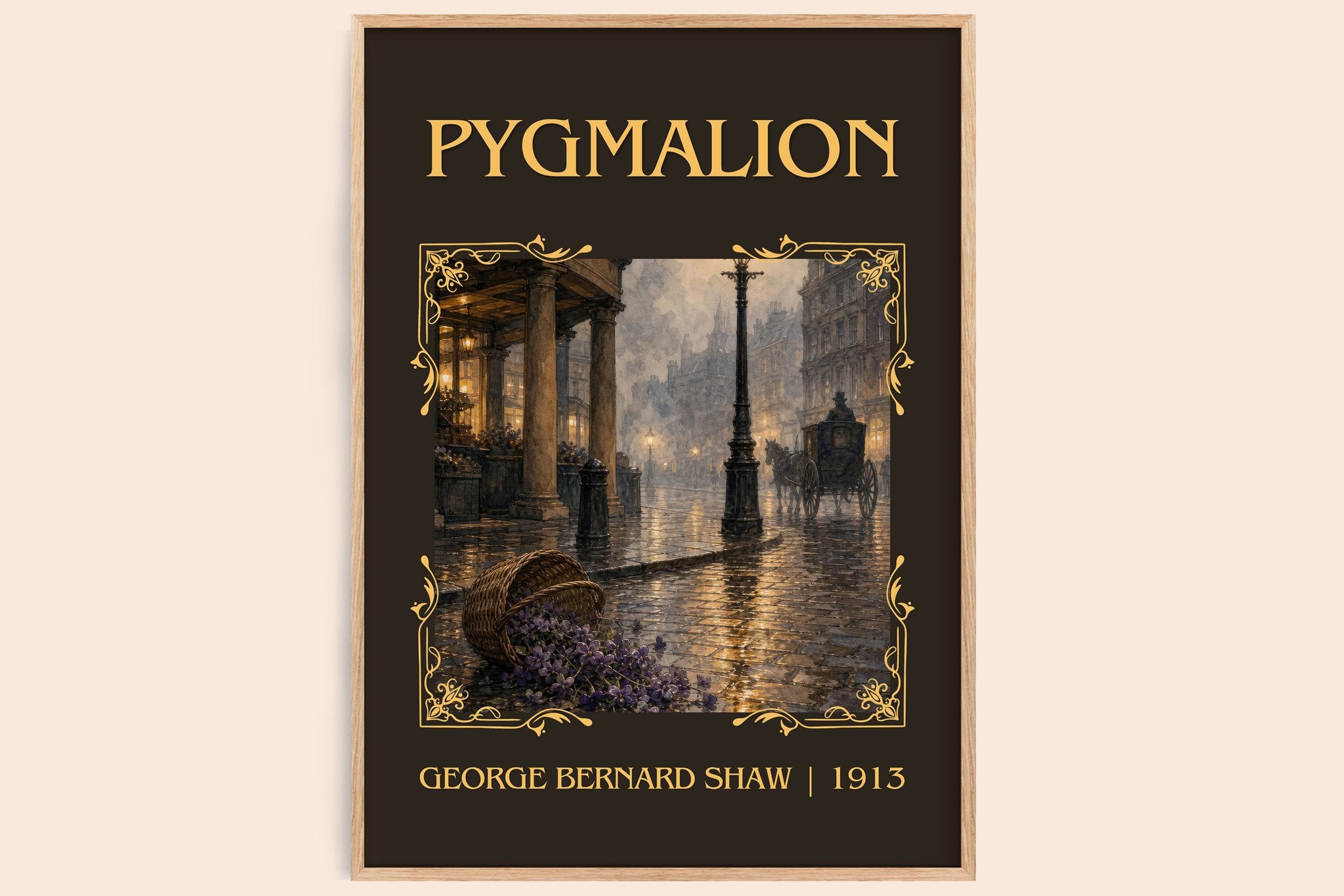 Pygmalion Classic Book Art Print by George Bernard Shaw