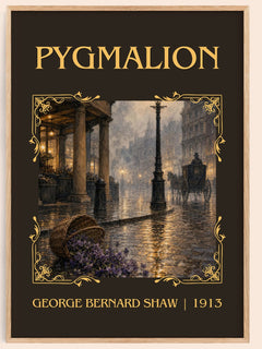 Pygmalion Classic Book Art Print by George Bernard Shaw – book poster