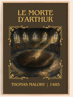 Le Morte d'Arthur Classic Book Art Print by Thomas Malory – book poster
