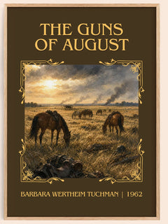 The Guns of August Classic Book Art Print by Barbara Wertheim Tuchman – book poster