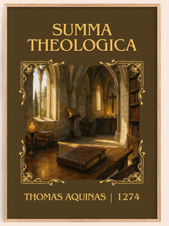 Summa Theologica Classic Book Art Print by Thomas Aquinas – book poster