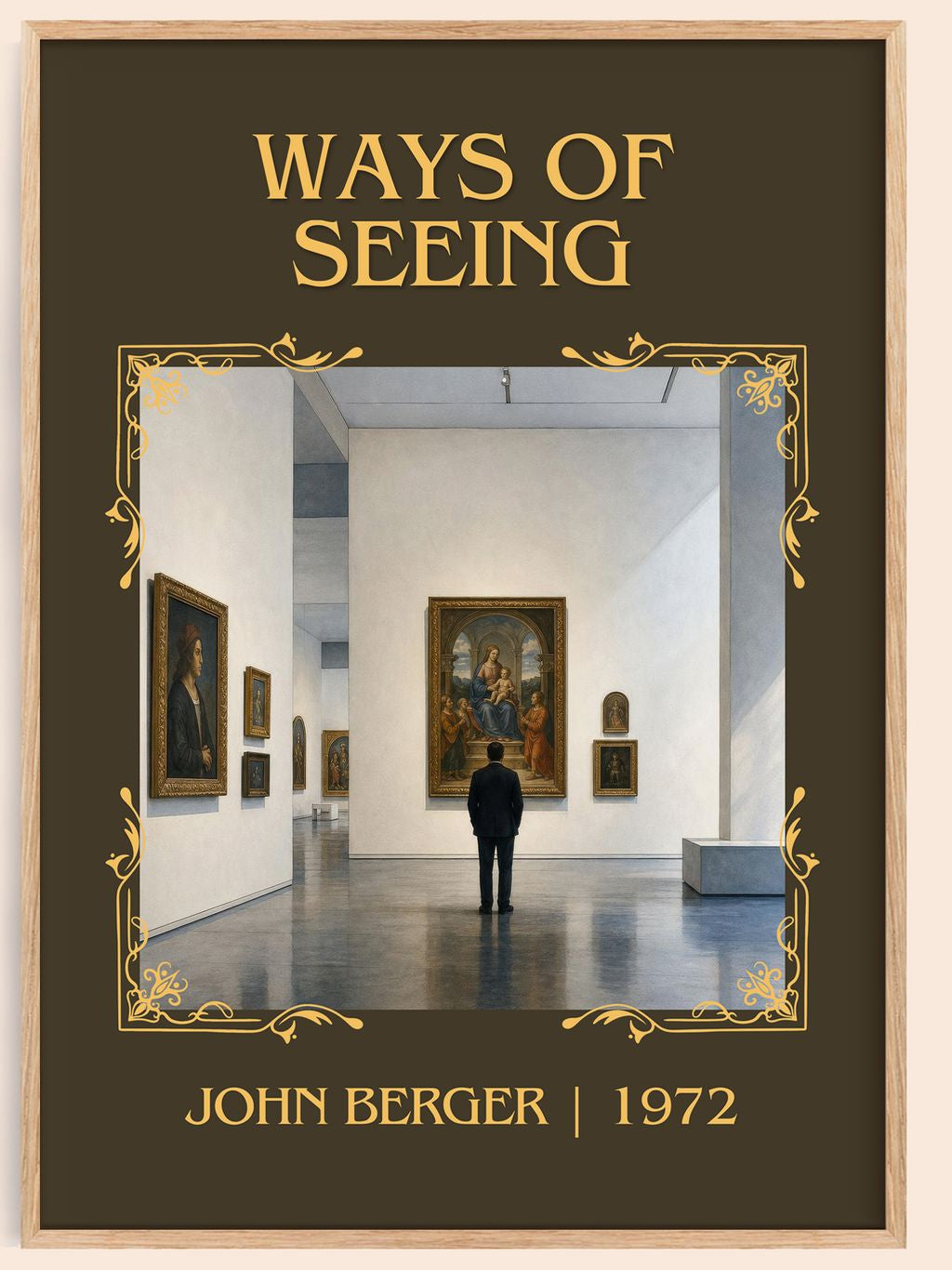 Ways Of Seeing Classic Book Art Print by John Berger – book poster