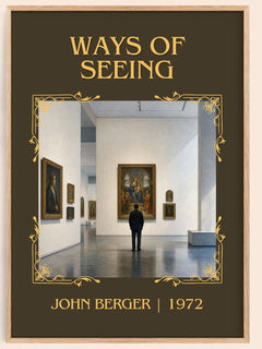 Ways Of Seeing Classic Book Art Print by John Berger – book poster
