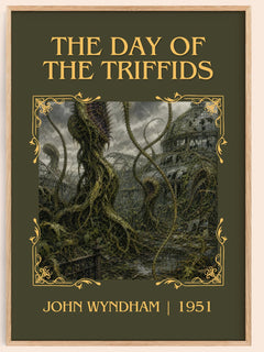 The Day of the Triffids Classic Book Art Print by John Wyndham – book poster