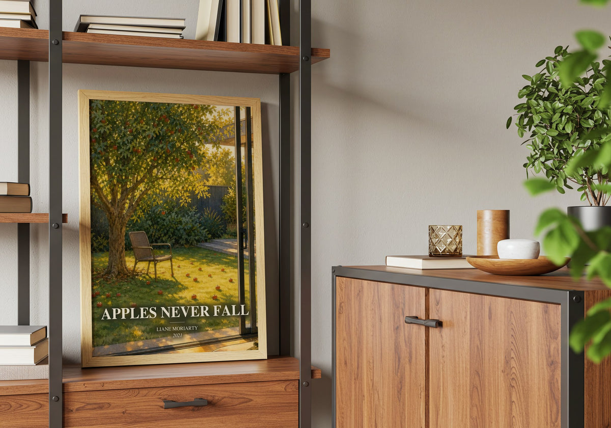 Apples Never Fall book watercolour illustration paper finish options – matte satin gloss