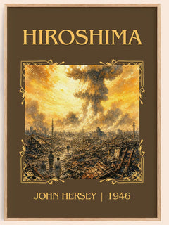 Hiroshima Classic Book Art Print by John Hersey – book poster