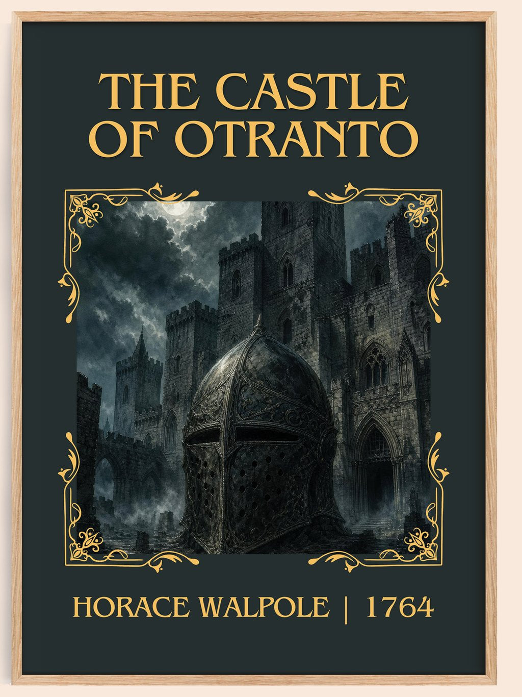The Castle of Otranto Classic Book Art Print by Horace Walpole – book poster