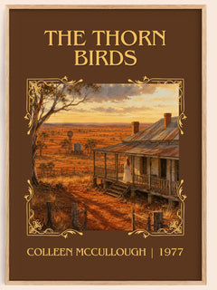 The Thorn Birds Classic Book Art Print by Colleen McCullough – book poster