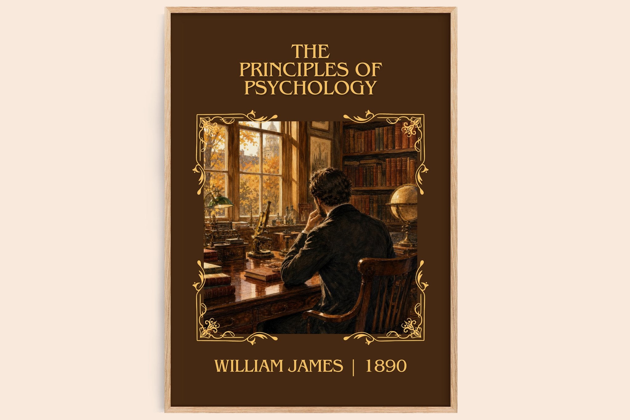 The Principles of Psychology Classic Book Art Print by William James