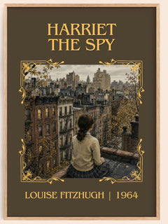 Harriet the Spy Classic Book Art Print by Louise Fitzhugh – book poster