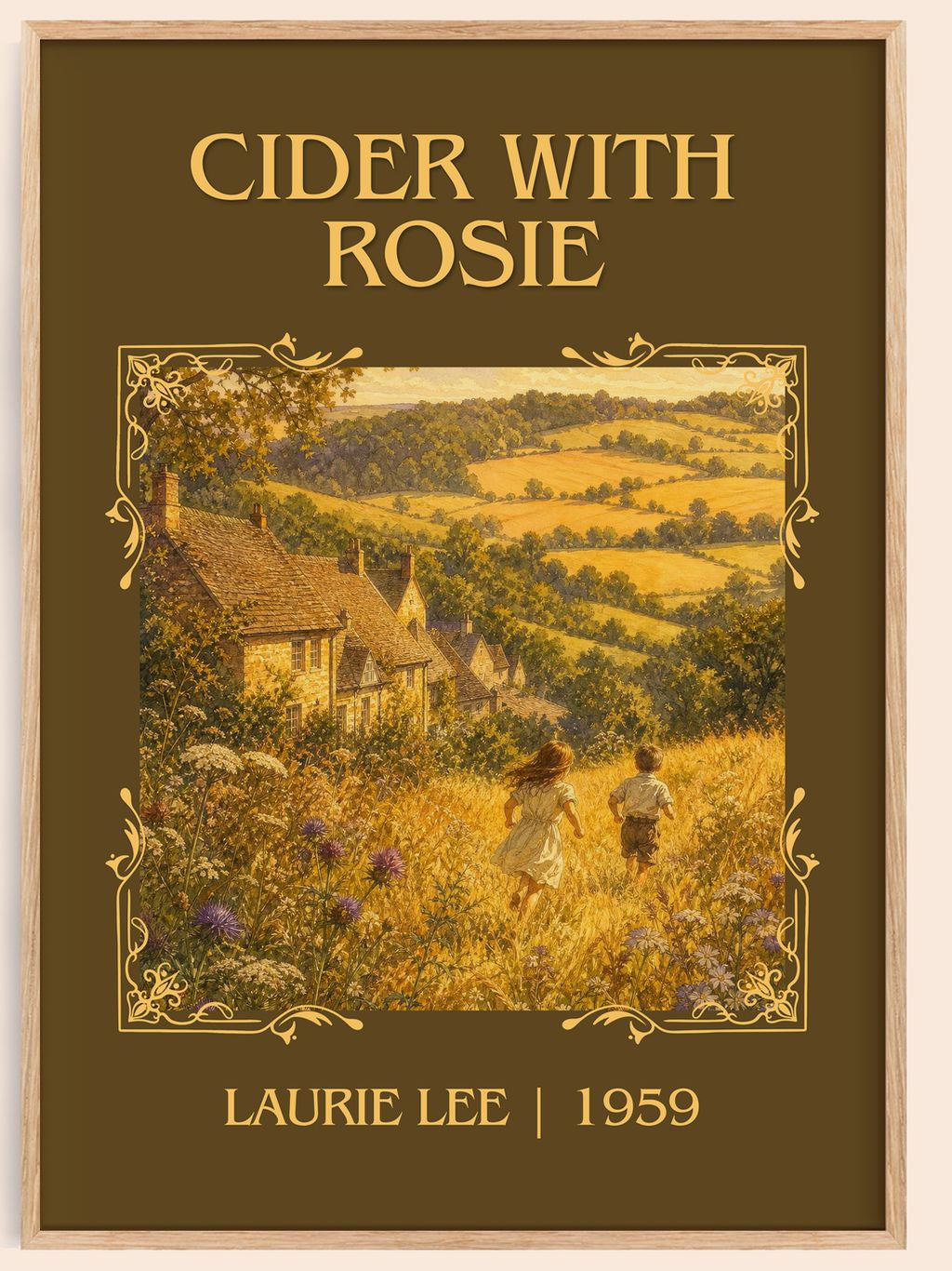 Cider with Rosie Classic Book Art Print by Laurie Lee – book poster