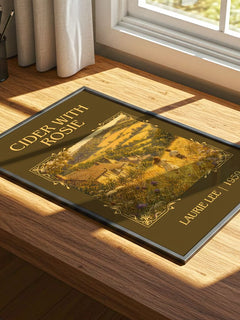Cider with Rosie Classic Book Art Print by Laurie Lee – print on a sunlit desk