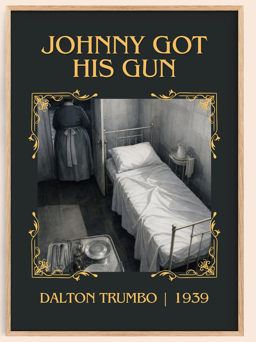 Johnny Got His Gun Classic Book Art Print by Dalton Trumbo – book poster