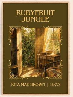 Rubyfruit Jungle Classic Book Art Print by Rita Mae Brown – book poster