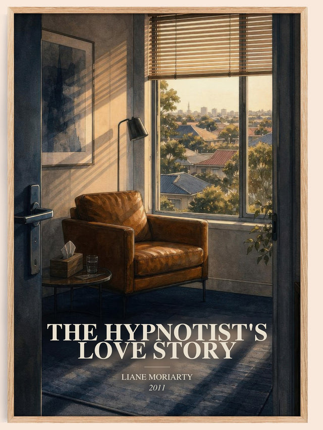 Hypnotist'S Love Story Book Watercolour Illustration by Liane Moriarty