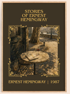 Stories of Ernest Hemingway Classic Book Art Print by Ernest Hemingway – book poster