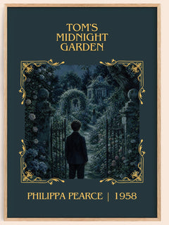 Tom's Midnight Garden Classic Book Art Print by Philippa Pearce – book poster