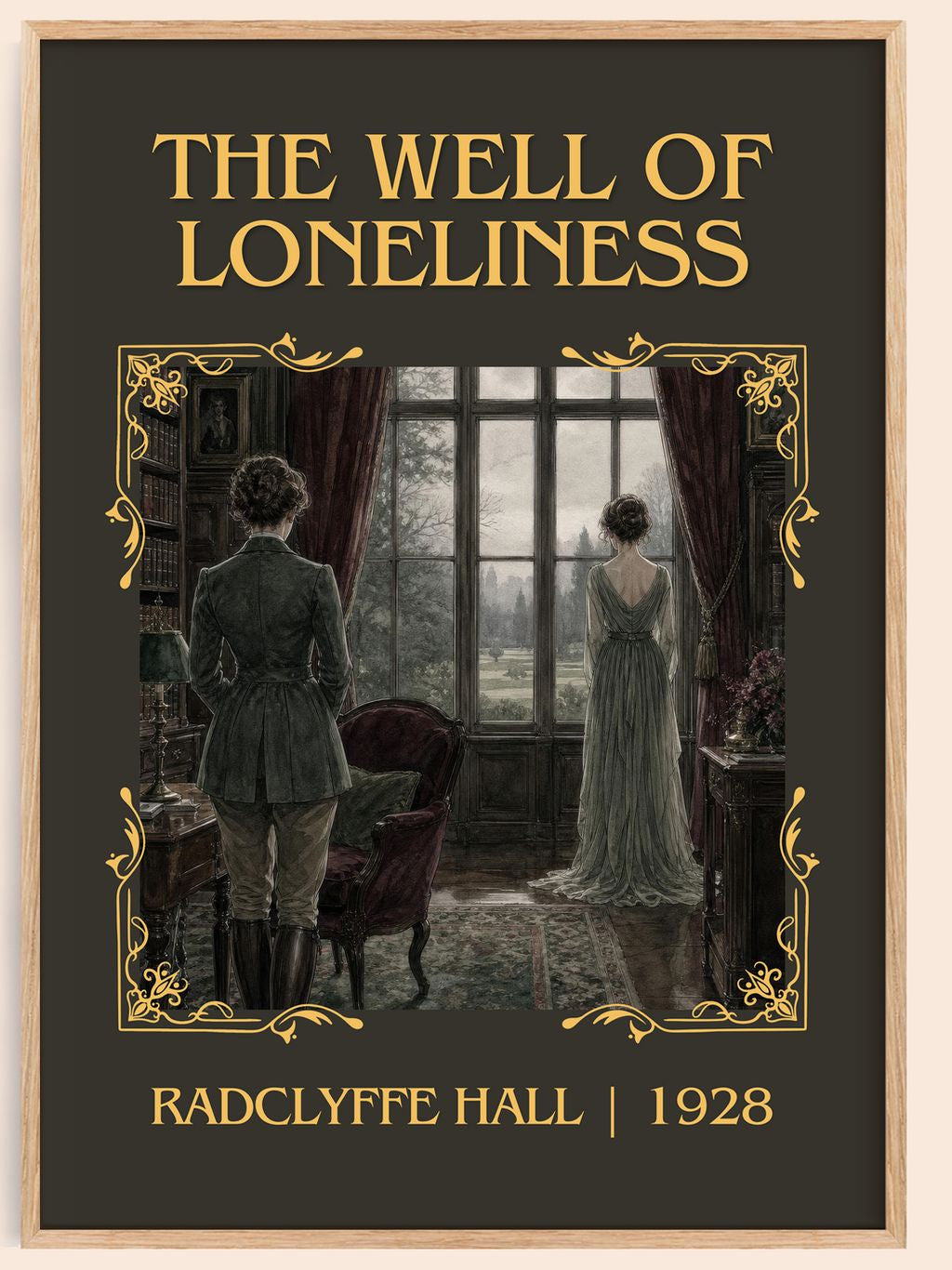 The Well of Loneliness Classic Book Art Print by Radclyffe Hall – book poster