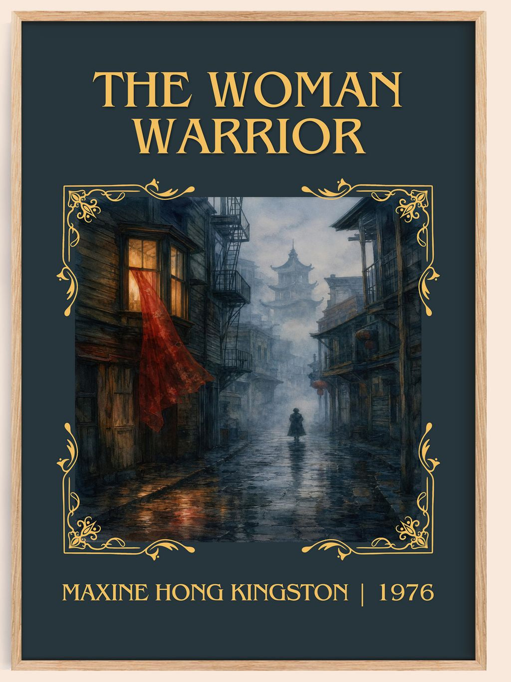 The Woman Warrior Classic Book Art Print by Maxine Hong Kingston – book poster