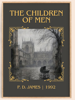 The Children of Men Classic Book Art Print by P. D. James – book poster
