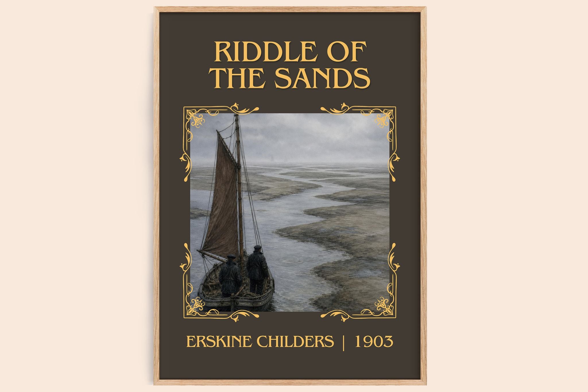Riddle of the Sands Classic Book Art Print by Erskine Childers