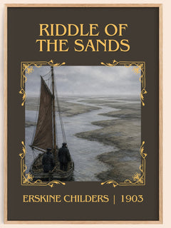 Riddle of the Sands Classic Book Art Print by Erskine Childers – book poster