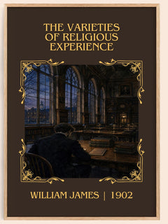 Varieties of Religious Experience Classic Book Art Print by W. James – book poster