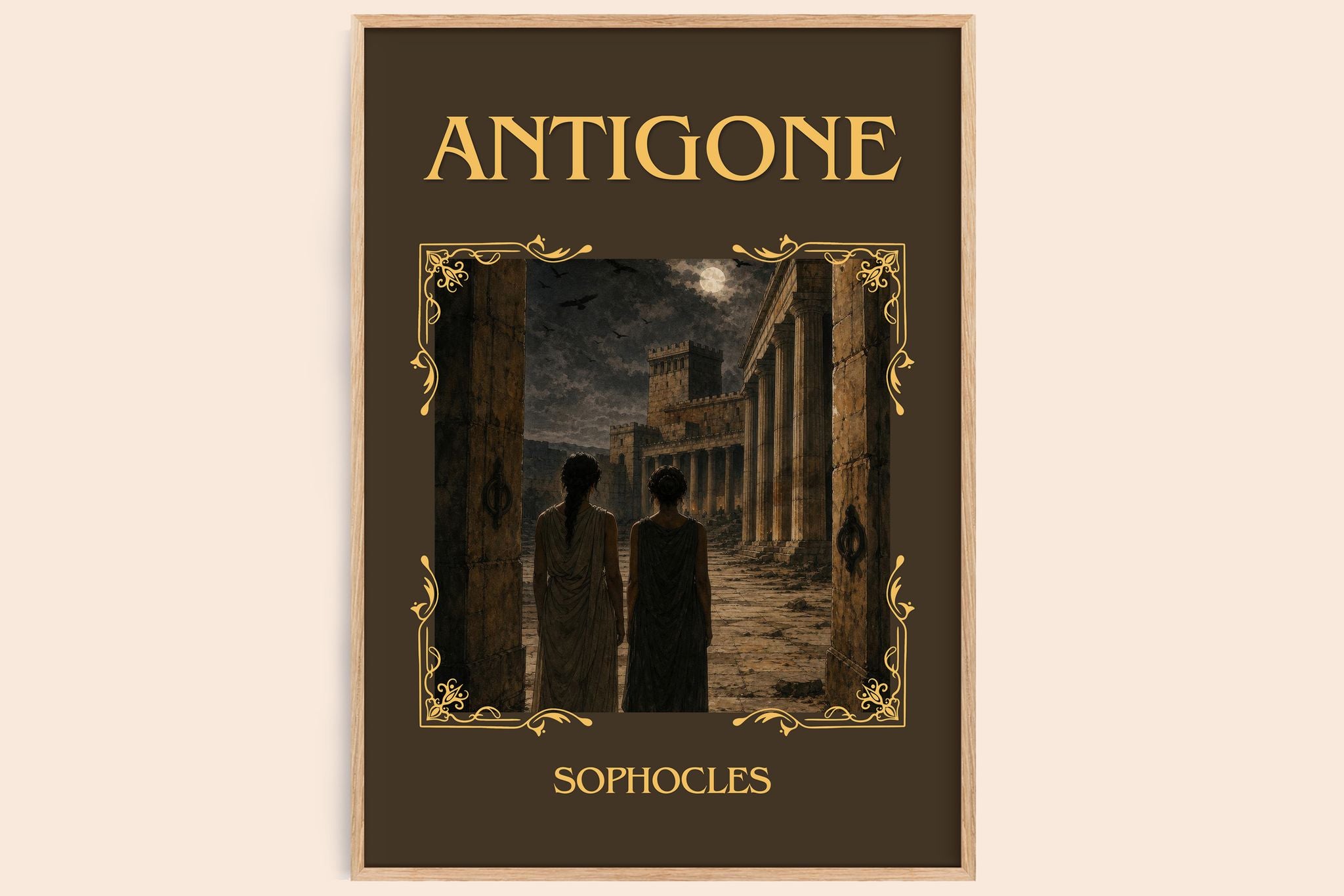 Antigone Classic Book Art Print by Sophocles