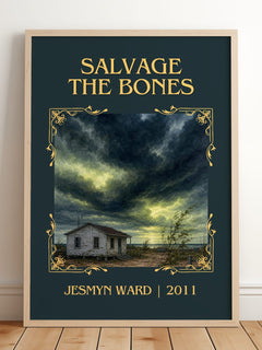 Salvage the Bones Classic Book Art Print by Jesmyn Ward – framed print leaning on a wooden floor