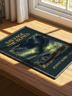 Salvage the Bones Classic Book Art Print by Jesmyn Ward – print on a sunlit desk
