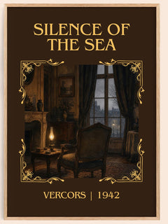 Silence of the Sea Classic Book Art Print by Vercors – book poster