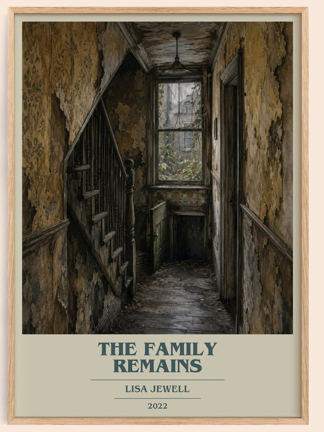 The Family Remains Book Cover Poster by Lisa Jewell