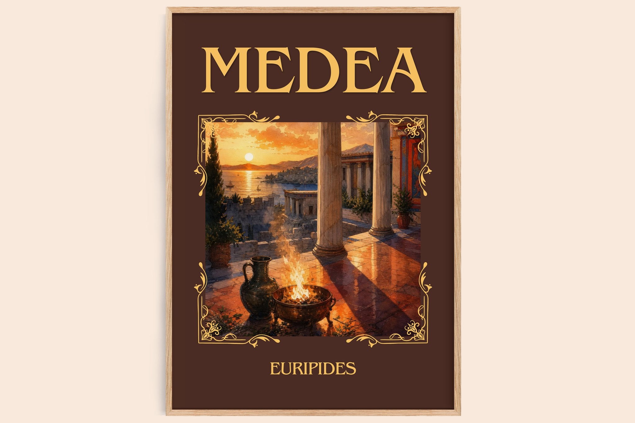 Medea Classic Book Art Print by Euripides