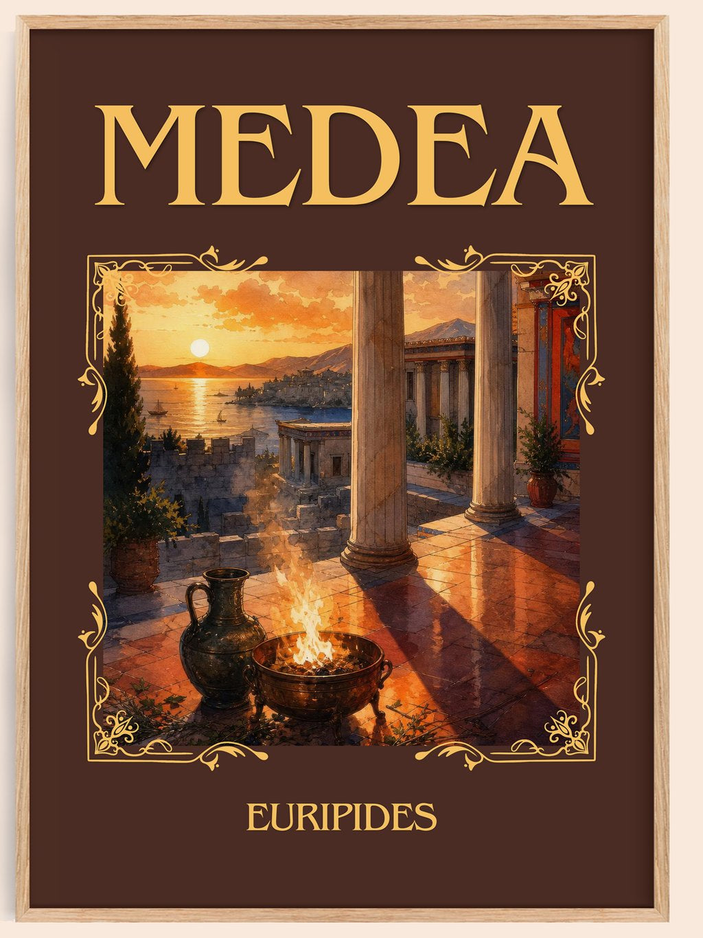 Medea Classic Book Art Print by Euripides – book poster