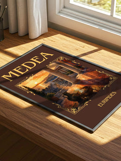 Medea Classic Book Art Print by Euripides – print on a sunlit desk