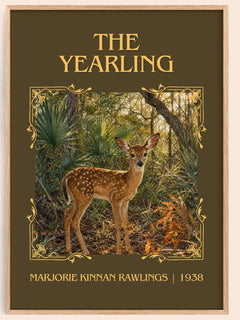 The Yearling Classic Book Art Print by Marjorie Kinnan Rawlings – book poster