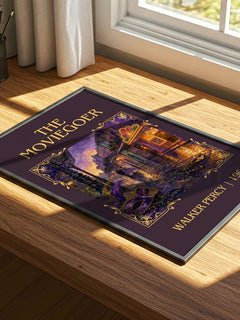 The Moviegoer Classic Book Art Print by Walker Percy – print on a sunlit desk