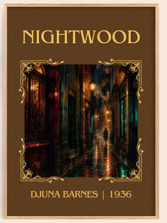 Nightwood Classic Book Art Print by Djuna Barnes – book poster