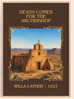 Death Comes for the Archbishop Classic Book Art Print by Willa Cather – book poster