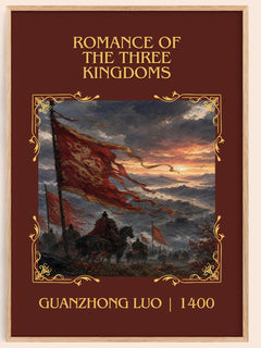 Romance of the Three Kingdoms Classic Book Art Print by Guanzhong Luo – book poster