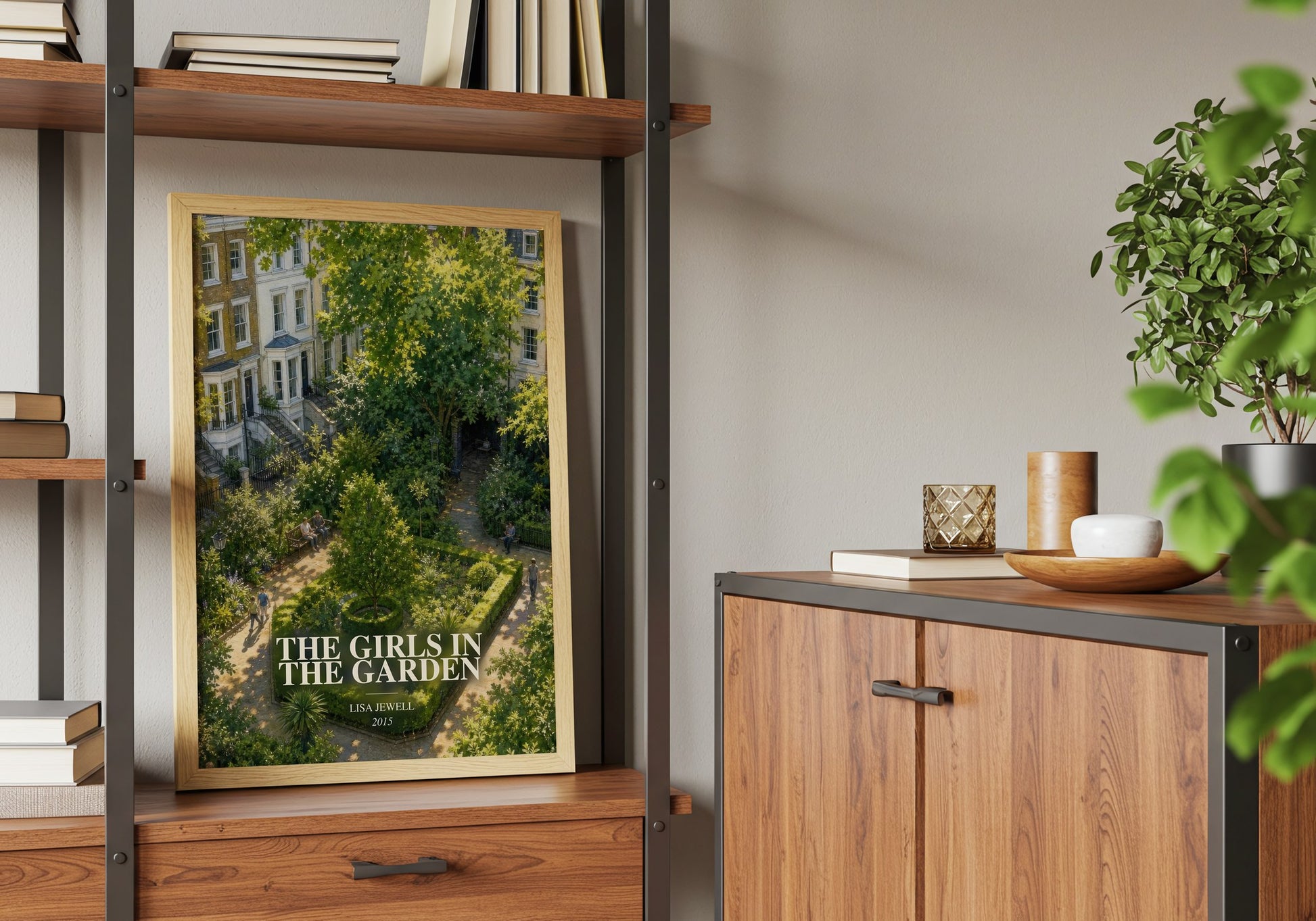 The Girls In The Garden book watercolour illustration paper finish options – matte satin gloss