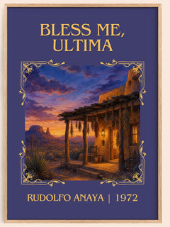 Bless Me, Ultima Classic Book Art Print by Rudolfo Anaya – book poster