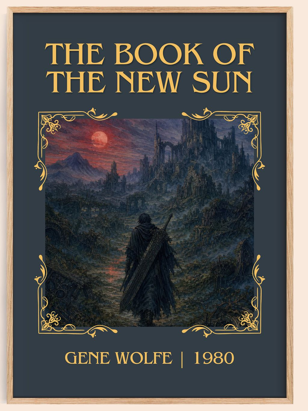 The Book of the New Sun Classic Book Art Print by Gene Wolfe – book poster
