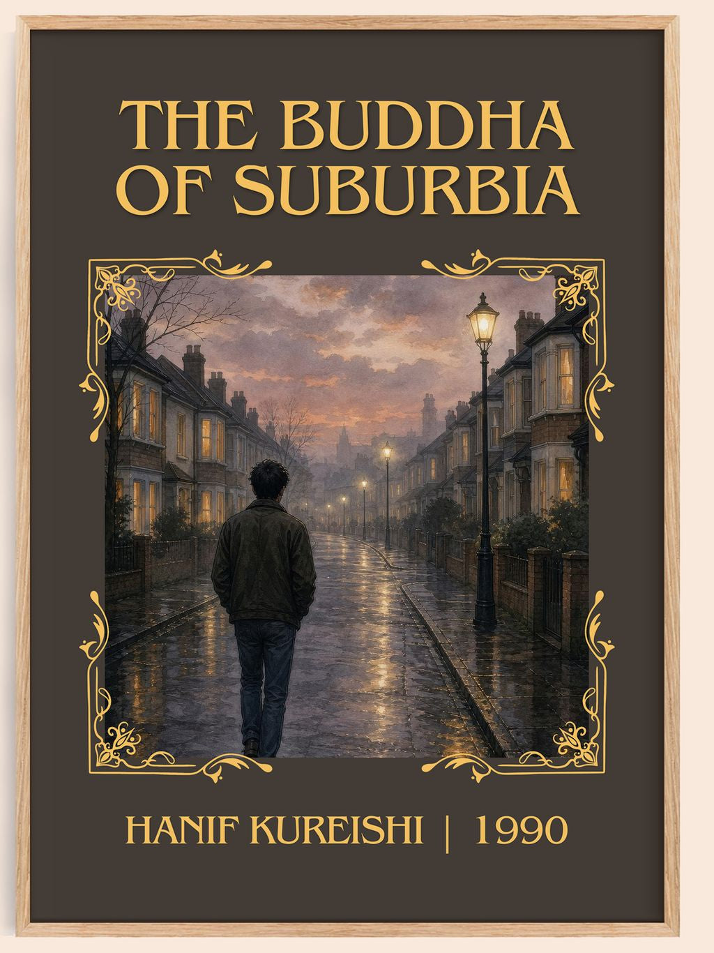The Buddha of Suburbia Classic Book Art Print by Hanif Kureishi – book poster