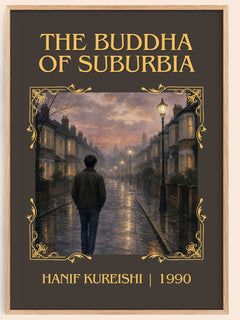 The Buddha of Suburbia Classic Book Art Print by Hanif Kureishi – book poster