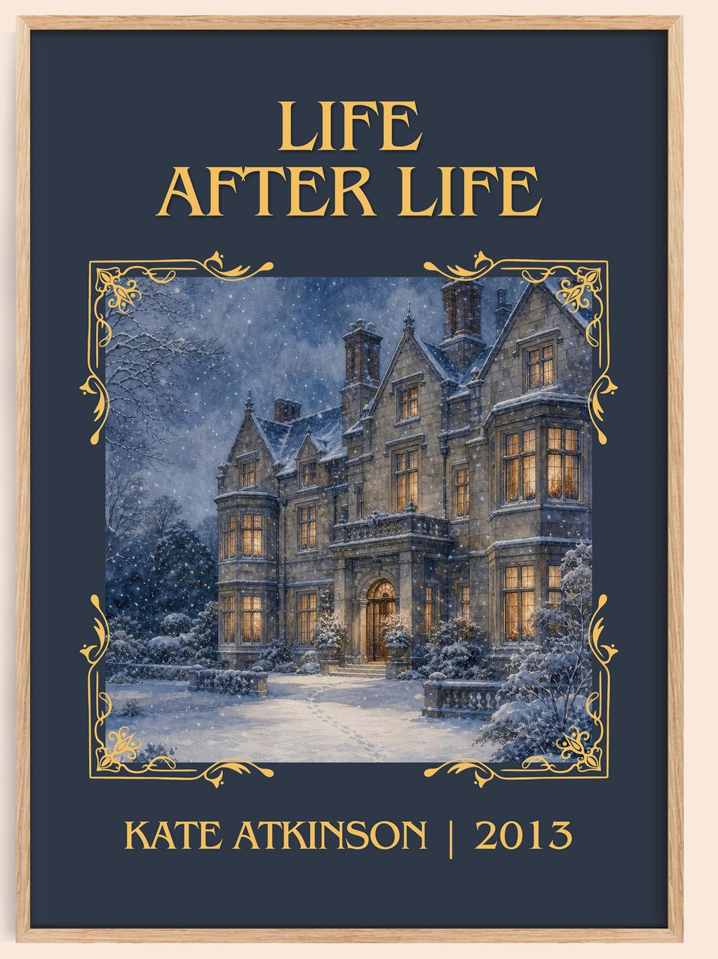 Life After Life Classic Book Art Print by Kate Atkinson – book poster