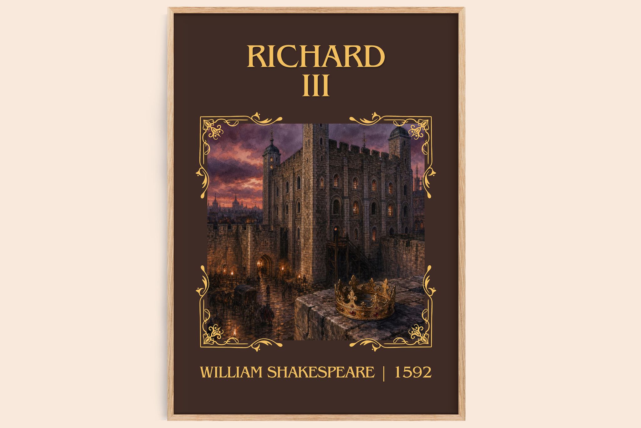Richard III Classic Book Art Print by William Shakespeare
